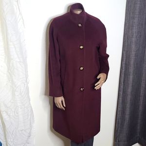 Jones New York Burgundy Trench Coat